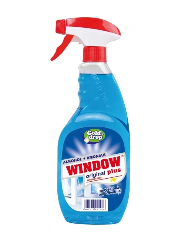 Płyn do mycia szyb i luster WINDOW PLUS Ammonium 750ml z rozpylaczem
