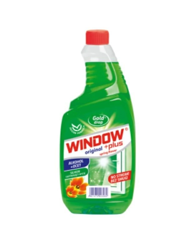 Płyn do szyb WINDOW Spring flower 750ml  zielony ZAPAS (12)