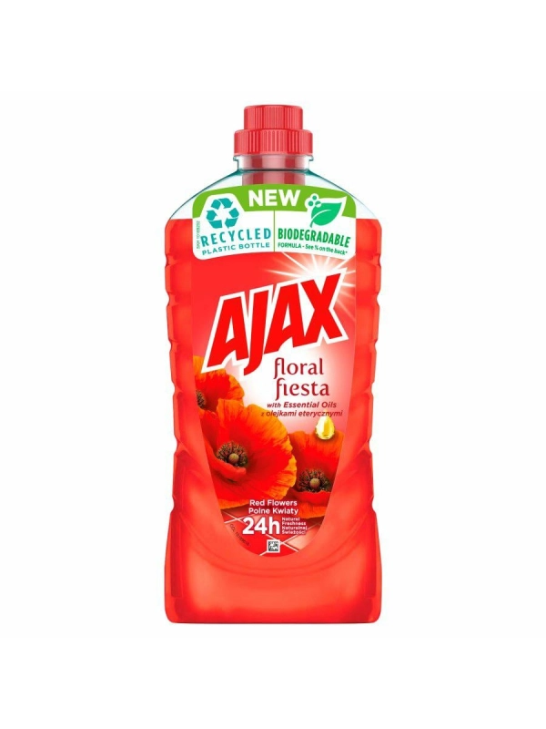 AJAX płyn 1l  Aroma Polne Kwiaty (k/12) uniwersalny, do podłogi