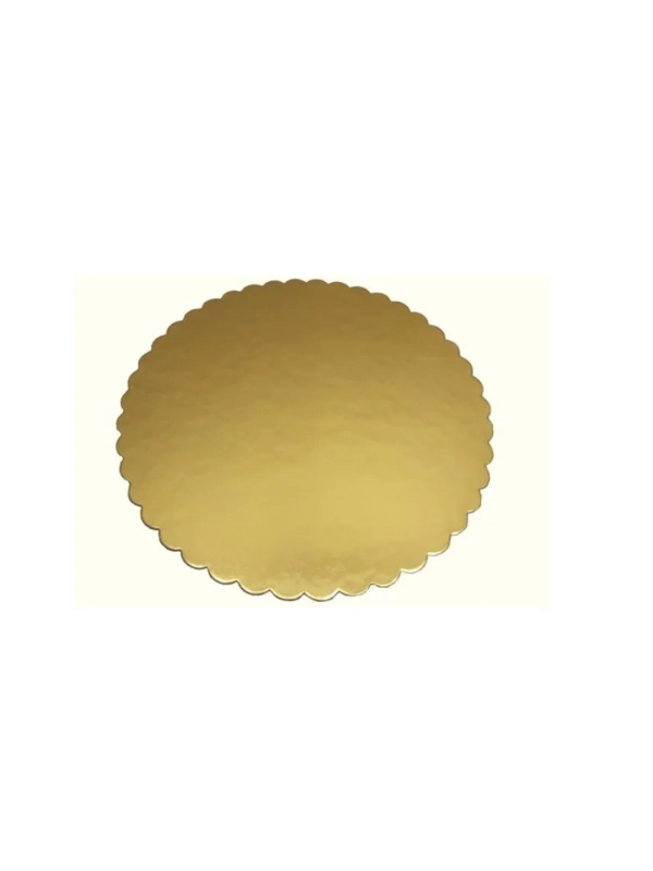 Złoto-biały krążek pod tort śr.32cm op.50szt 2000g