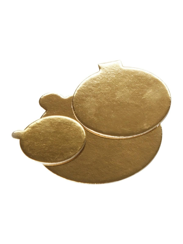 Złoty krążek pod tort śr.5cm 600g op. 100 sztuk