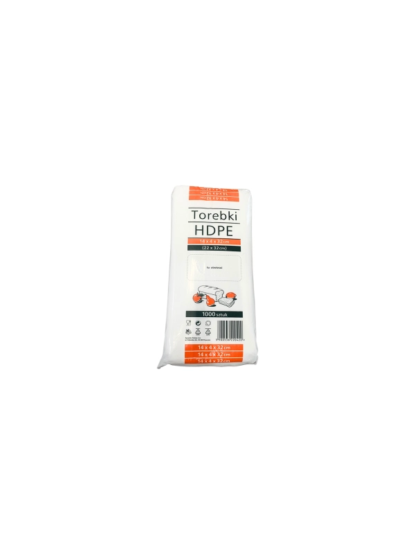 Torebki HDPE 14x4x32cm