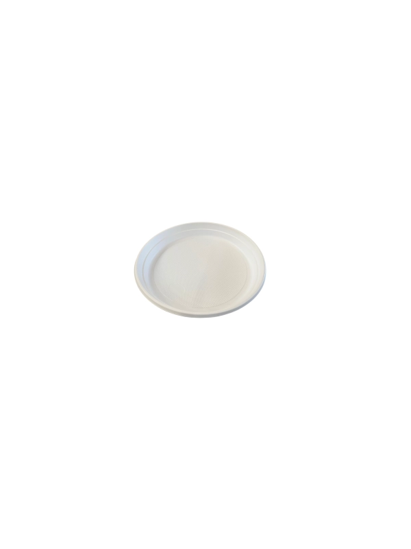 Talerz plastikowy wielorazowy PP  22cm/ 100szt niedzielony
