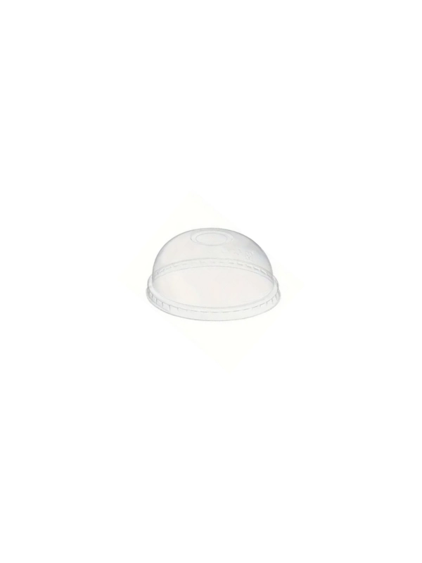 Pokrywka plastikowa wypukła na kubek PET 95mm z otworem - 50szt